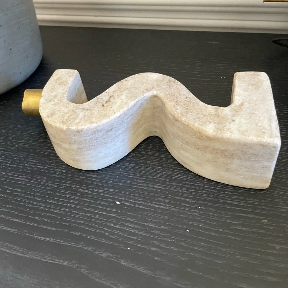 Marble candle holder